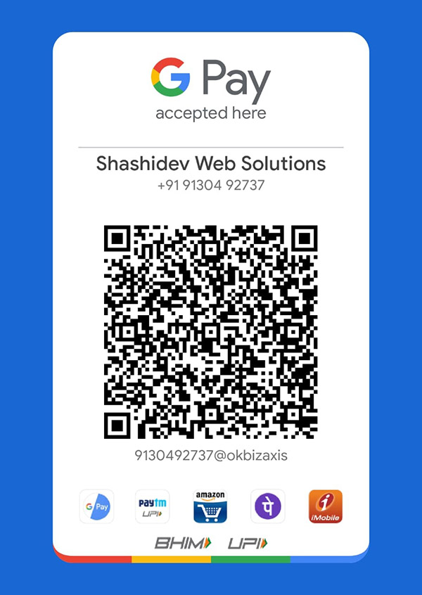 Pay Online to Shashidev Web Solutions